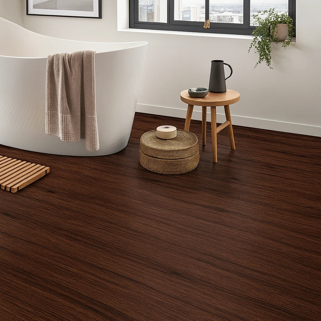 Set 10x Tapet top parchet, AT PERFORMANCE®, suprafata acoperire 1.8 mp, autoadeziv, waterproof, usor de montat, design modern, 30x60 cm, maro