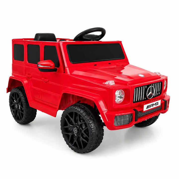 Mașină Electrică pentru Copii Tip SUV 4x4 Premium, Design Inspirat Mercedes G-Class AMG, 12V, Lumini LED, Muzică, Rosu