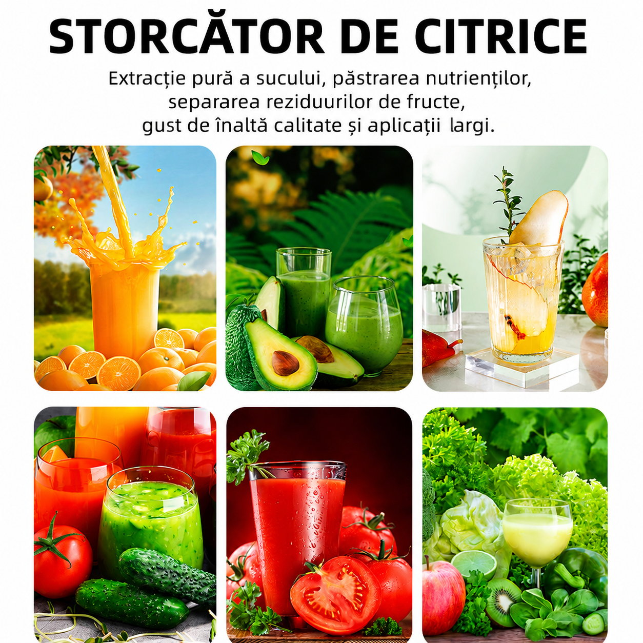 Storcător Electric de Citrice HALEY HY-2965, 500W, 2 Conuri pentru Citrice, Sistem de Presare, Componente din Inox, Funcție Anti-Picurare, Negru