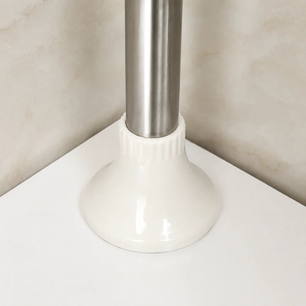 Etajeră Colț Baie AT Performance®, Telescopică 185-310 cm, 4 Rafturi, Organizator Duș, Montaj Fără Găurire