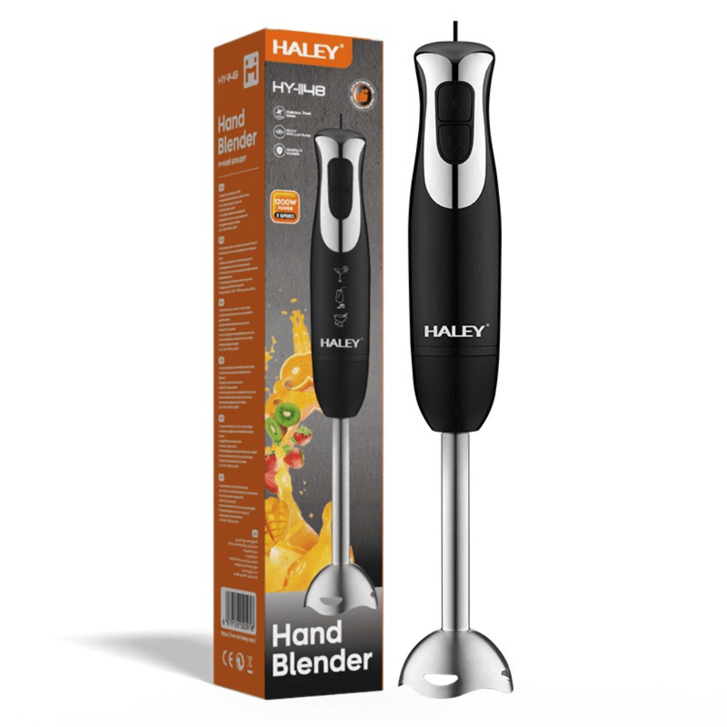 Blender Vertical 1200W, Lame Din Oțel Inoxidabil, 2 Trepte De Viteză, Motor DC Puternic, Sistem Antistropi