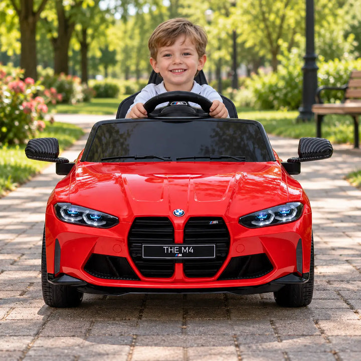 Mașinuță Electrică BMW cu Licență Oficială pentru Copii KIDOO®, 12V, Telecomandă Parentală, MP3, USB, Bluetooth, Lumini, Sarcină Max. 30 kg, 3–8 Ani