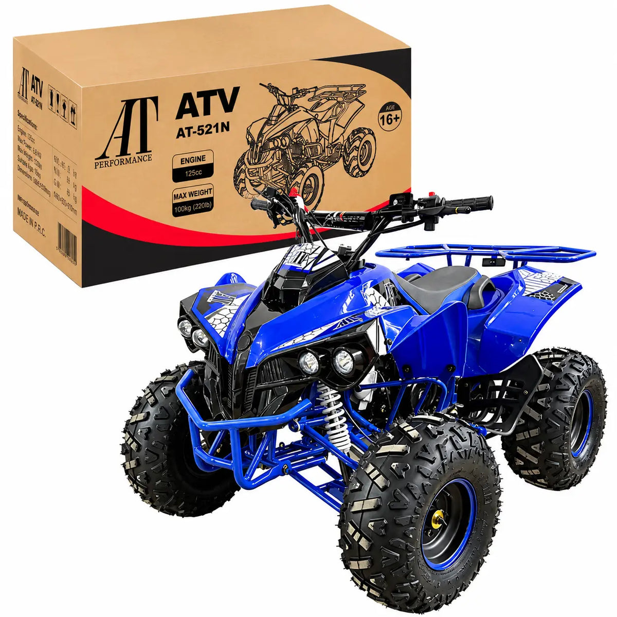 ATV 125cc Off-Road AT Performance – Pornire Electrică & Cutie 3+1, 50 km/h