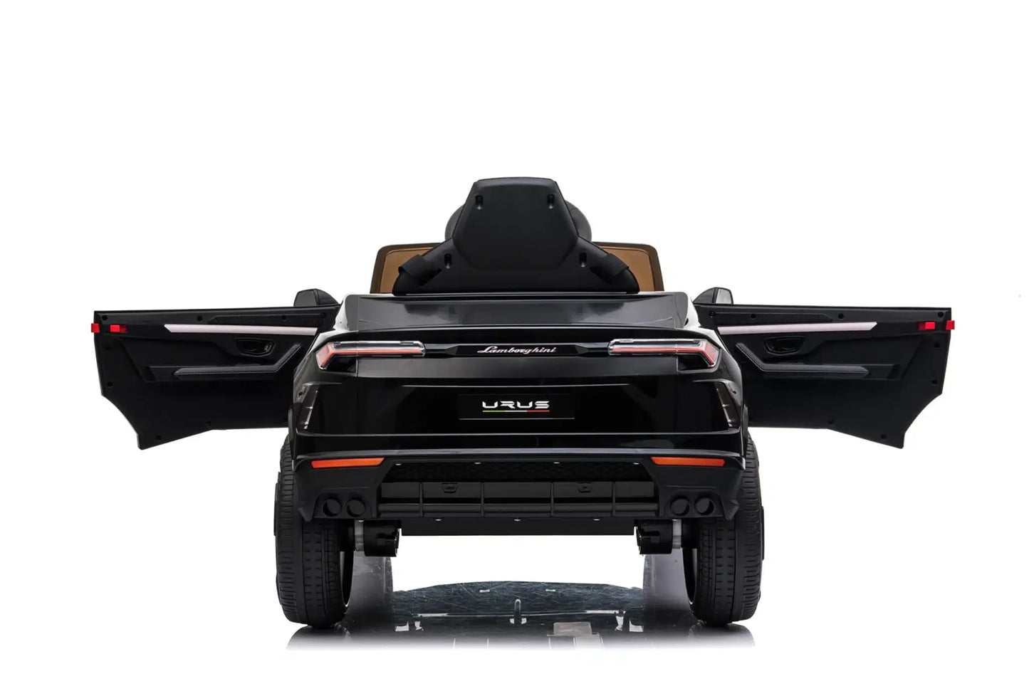 Mașinuță electrică Lamborghini Urus oficial licentiata, KIDOO, 37–96 luni, 12V 4.5Ah, 2 motoare 25W, telecomandă 2.4G, volan multifuncțional cu muzică, MP3, USB, TF, FM Radio, 105×65×52 cm