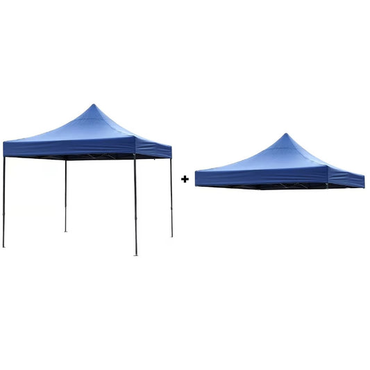 Pachet Cort Pavilion 3x3m + Copertină Rezervă – Impermeabil, Pliabil, Structură Metalică – AT PERFORMANCE®