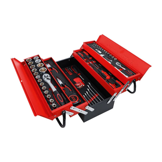 Trusă Scule 86 Piese AT PERFORMANCE®, Cutie Metalică, Uz Hobby