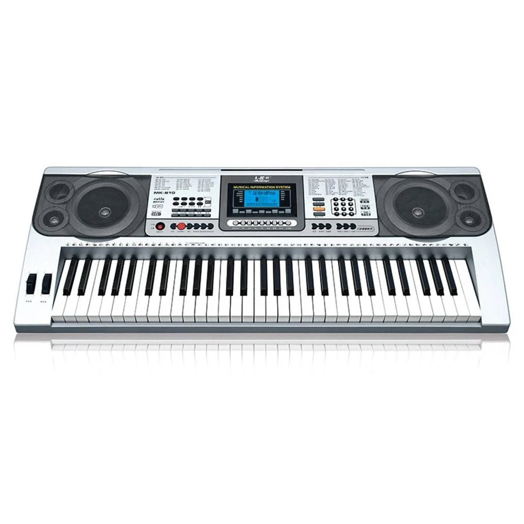 Orga Electronică MK-810 cu 61 de Clape, Afișaj LCD și Funcție USB