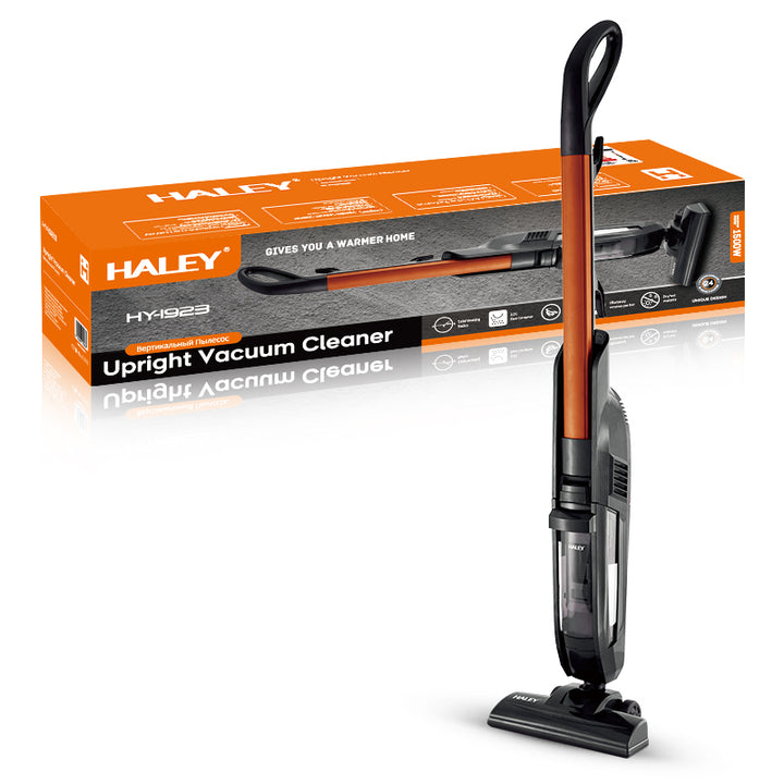 Aspirator Vertical HALEY HY-1923, 1500W, Fără Sac, Tehnologie Ciclonică, Ușor și Compact