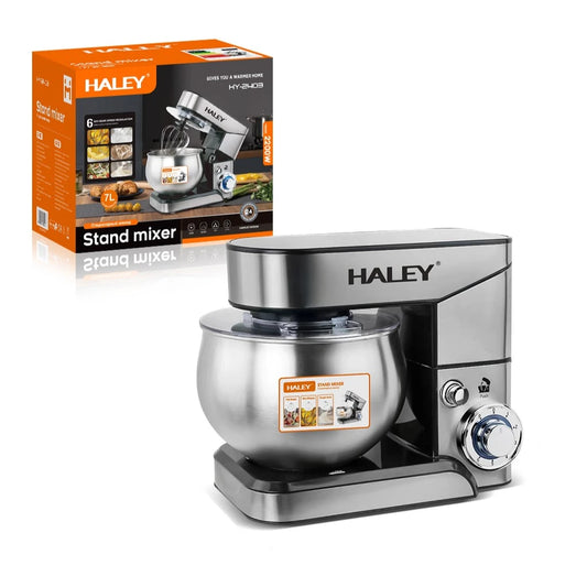 Robot de bucătărie multifuncțional HALEY HY-2403, 7L, inox, 6 viteze + Turbo