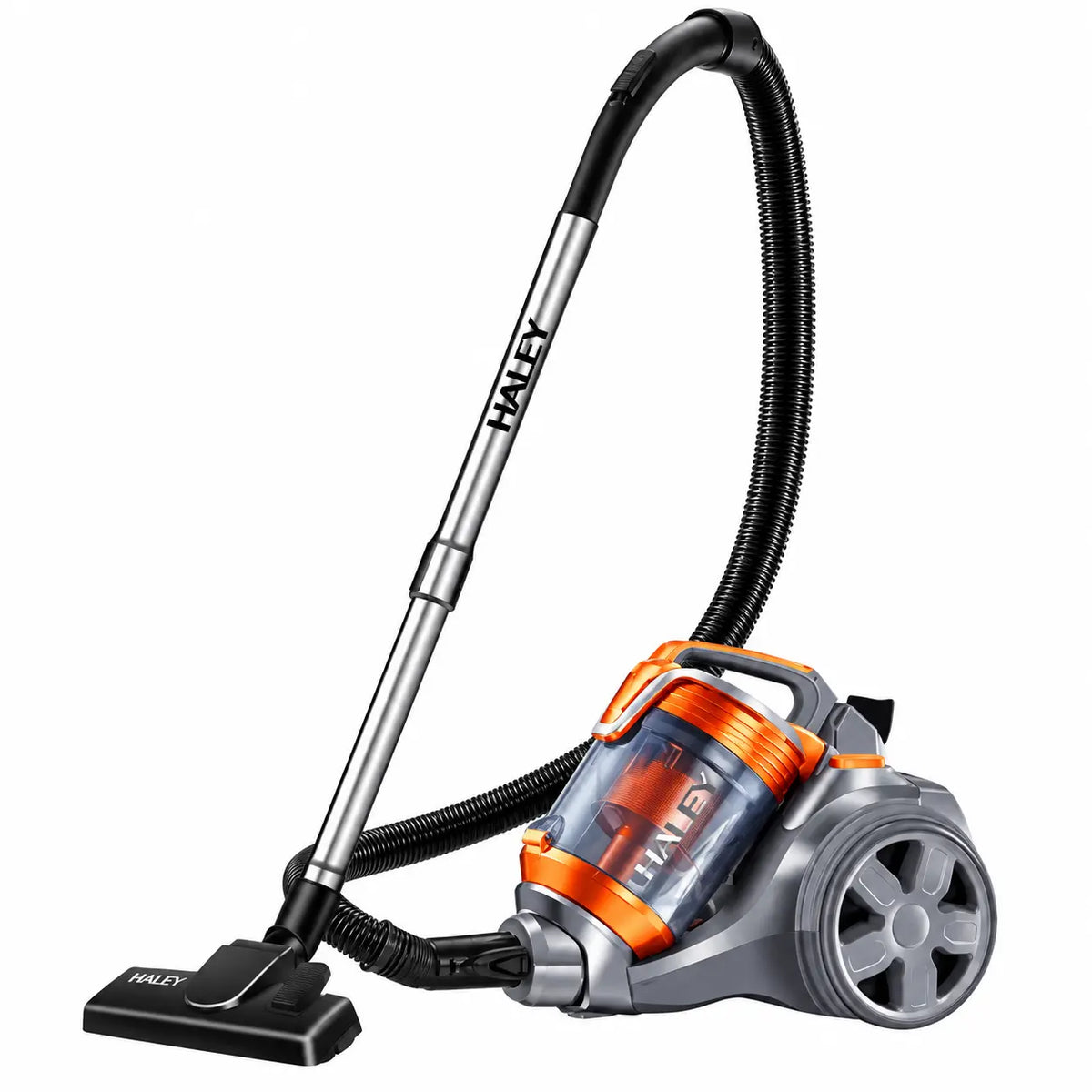Aspirator portabil HALEY, cu aspirație mare, 4 litri, 3000W, cu saci, Portocaliu/Gri