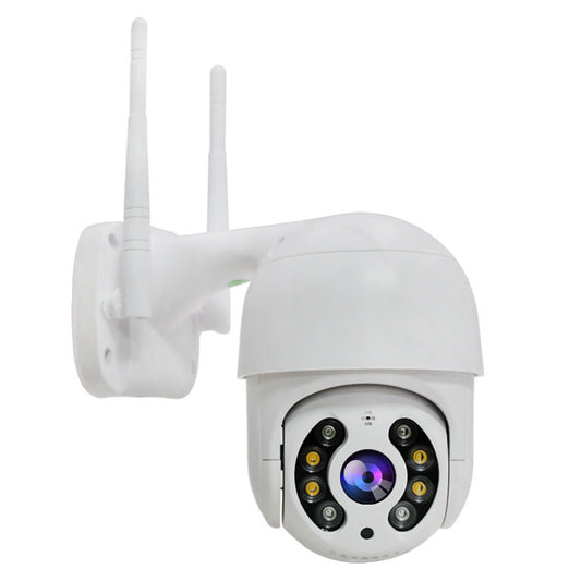 Camera de Supraveghere WIFI, AT PERFORMANCE®, 5MP, Exterior/Interior, Ultra HD 4K, 10X Zoom, Rotire 360°, Leduri Lumina, URMĂRIRE, Vedere Nocturna, Alarma.