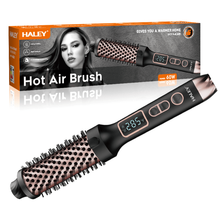 Perie Cu Aer Cald HALEY HY-4021,  60W, 38 mm, 390°F, Display Digital, Încălzire Rapidă