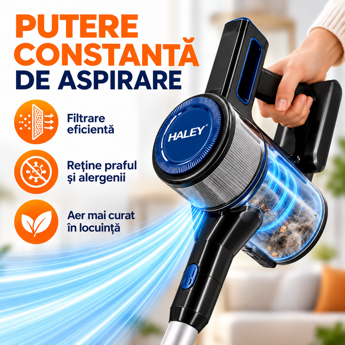 Sistem de aspirare si filtrare HALEY HY-3913 300W