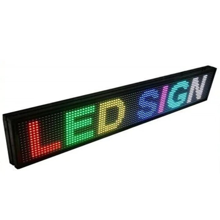 Reclama Luminoasa 300/40 cm, LED RGB, Cod QR, Vizualizare 120°, Wi-Fi