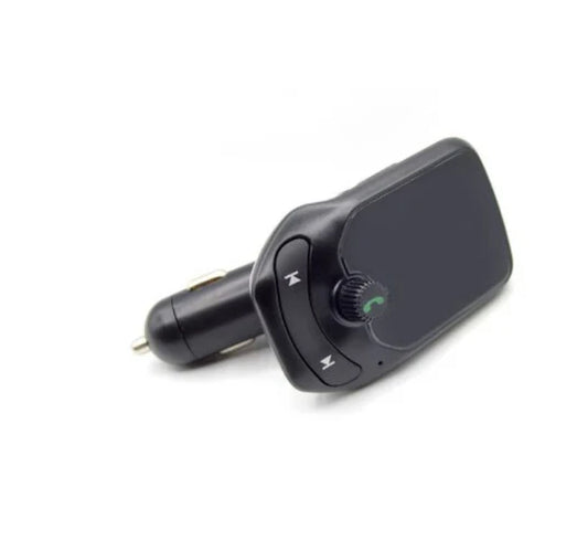 Modulator Auto KlaussTech, Bluetooth, 2 x Porturi USB, Micro SD, Ecran LED, 87 dB, ABS, Handsfree, Negru