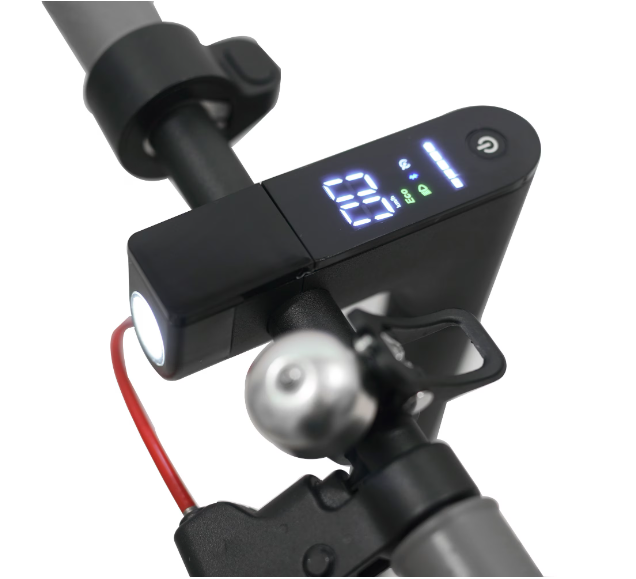 Trotineta electrica AT PERFORMANCE, Putere Motor 250W, Display LCD, Aplicatie, Autonomie 18-24 km, Viteza maxima 25-30 km/h, Negru cu Gri