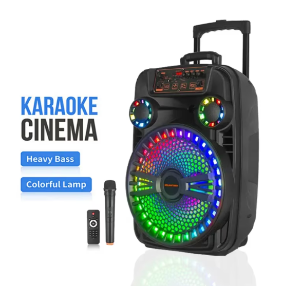 Boxa portabila bluetooth kolov F-1508A, USB, Radio FM, microfon, joc de lumin RGB