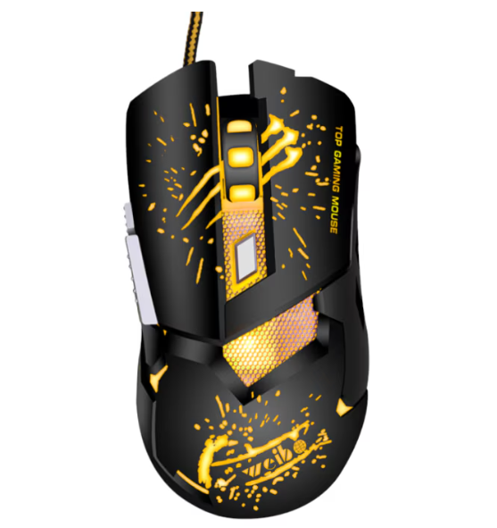Mouse Gaming Weibo, S10 cu senzor optic rezolutie 1600/2400/3200 DPI, Rosu
