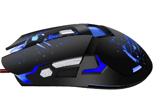 Mouse Gaming Weibo, S10 cu senzor optic rezolutie 1600/2400/3200 DPI, Rosu