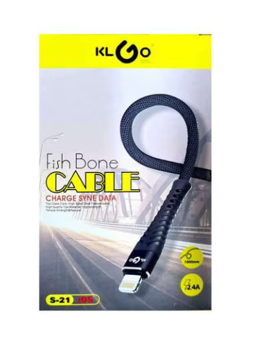 Cablu de date pentru IPhone, Panzat, Lungime 1 m, Negru