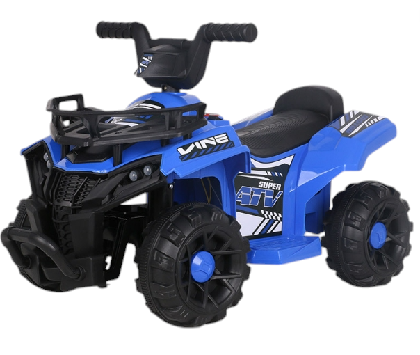 ATV PowerKid 6V – Aventură Electrică pentru Micii Șoferi (2–6 ani, 3–5 km/h) 🏎️⚡ Albastru