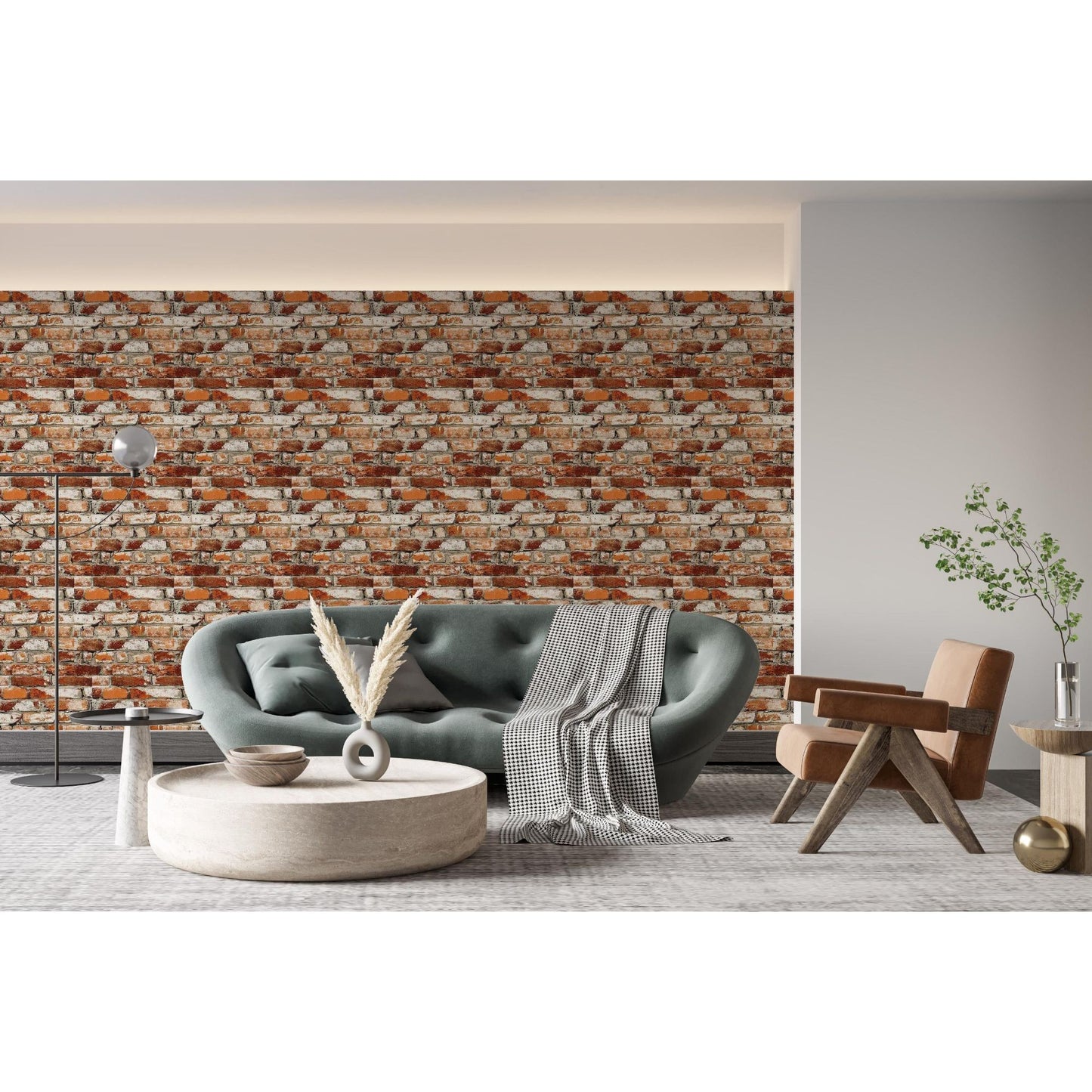 Panou Decorativ Autoadeziv AT Performance®, Model Piatra Roșie, 70x77 cm, Polistiren, Ușor de Montat, Design Mat
