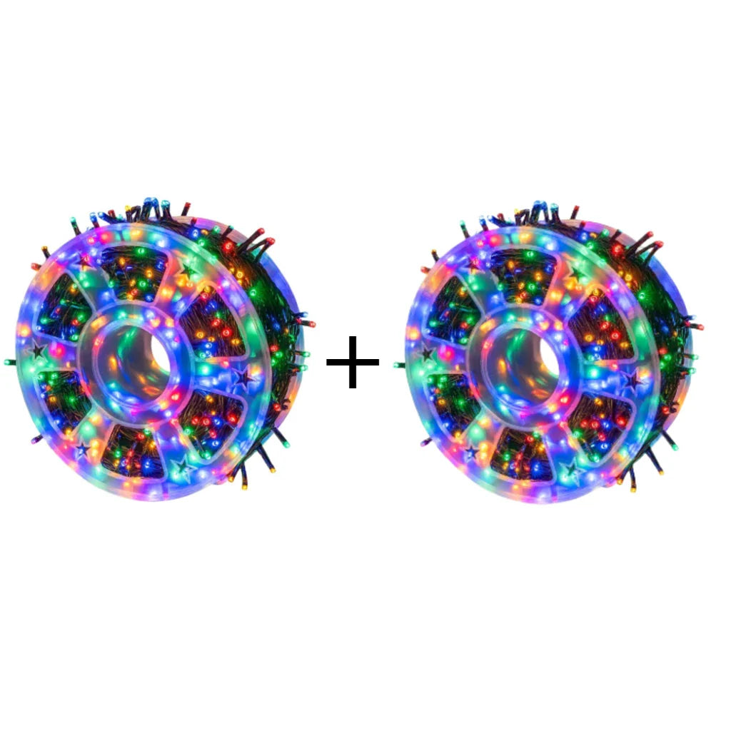 Set 2 x Rola Instalație Liniară 50m, 240 LED-uri, Multicolor, AT PERFORMANCE®