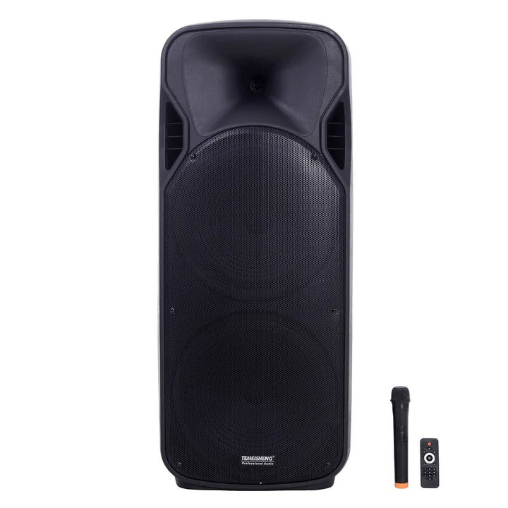 Boxă portabilă profesională AT Performance A15-15, 800W, Karaoke, Bluetooth, Microfon wireless, Baterie reîncărcabilă