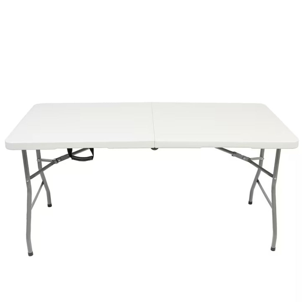 Masa plianta dreptunghiulara politilena, AT PERFORMANCE®, sigurante speciale, cadru din otel, maner transport, sustine 100 kg, 180 x 72 x 70 cm