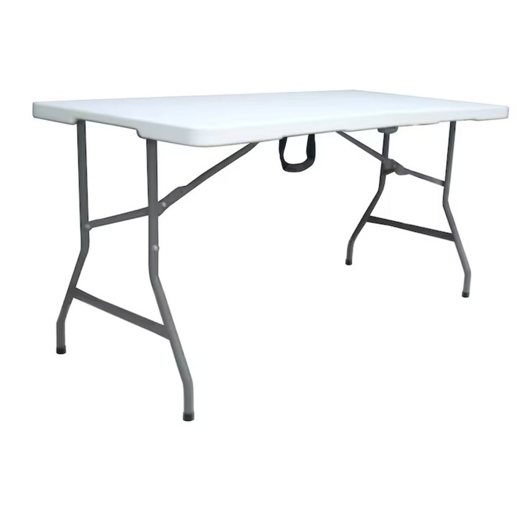Masa plianta dreptunghiulara politilena, AT PERFORMANCE®, sigurante speciale, cadru din otel, maner transport, sustine 100 kg, 180 x 72 x 70 cm