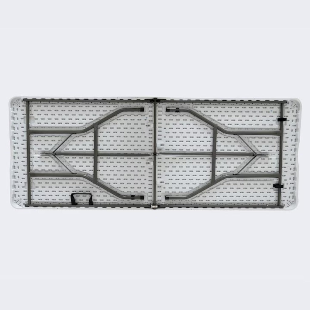 Masa plianta dreptunghiulara politilena, AT PERFORMANCE®, sigurante speciale, cadru din otel, maner transport, sustine 100 kg, 180 x 72 x 70 cm