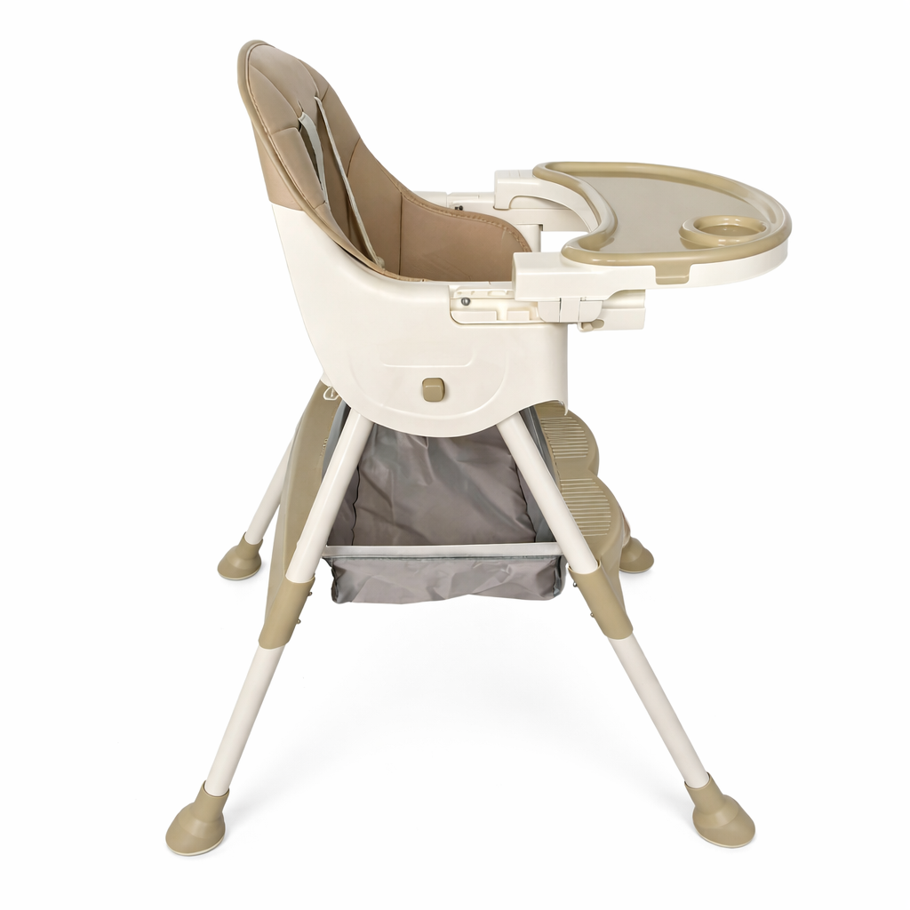 Scaun de masă pentru bebeluși KIDOO KD-44, Roz, cu centură de siguranță în 5 puncte