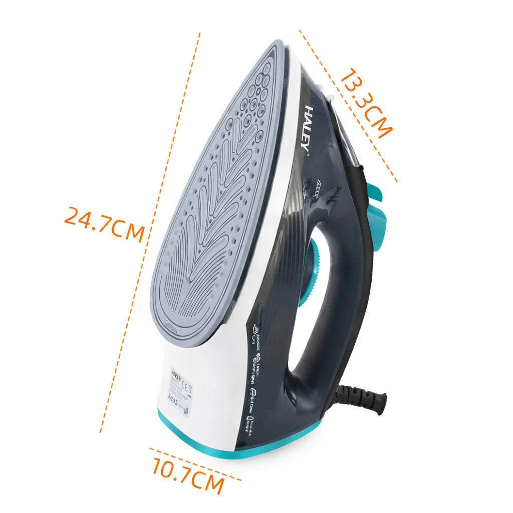 Fier de călcat cu abur HALEY HY-2034, 2000W, talpă ceramică, abur vertical, rezervor 240 ml