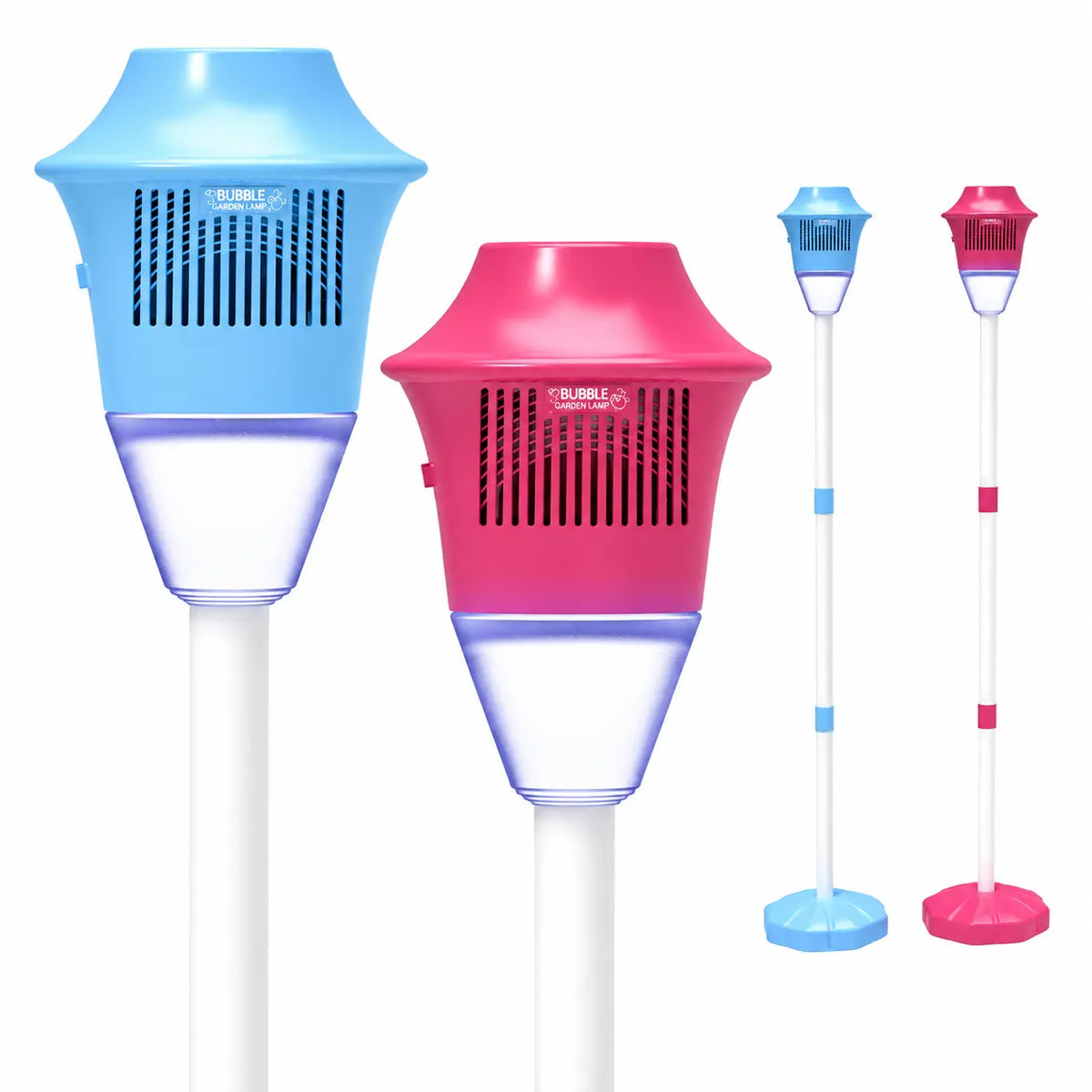 Lampă Bubble Torch pentru Copii cu Generator Automat de Baloane de Săpun,Blue Efecte Luminoase și Înălțime Reglabilă