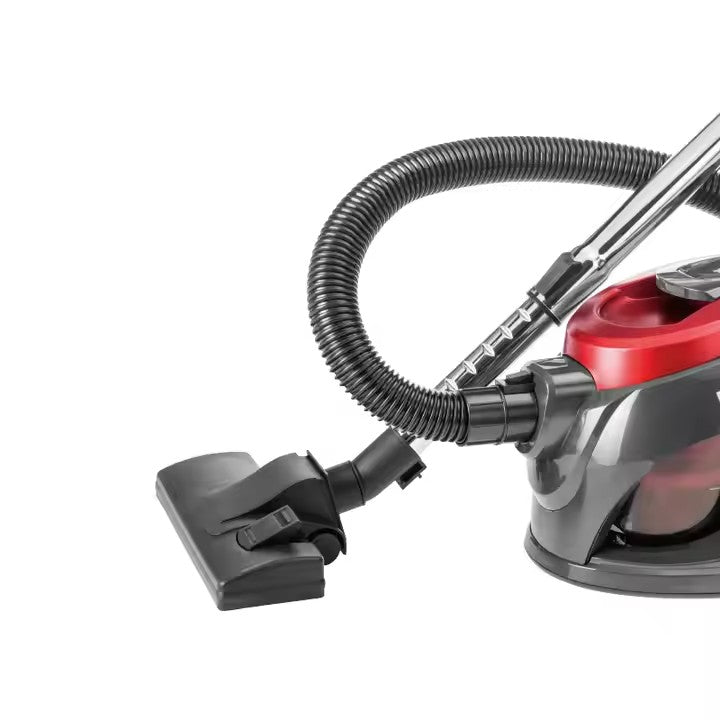 Aspirator cu Saci de 1,5 Litri, 3000W, HALEY, Aspirator cu Recipient, Rosu/Negru