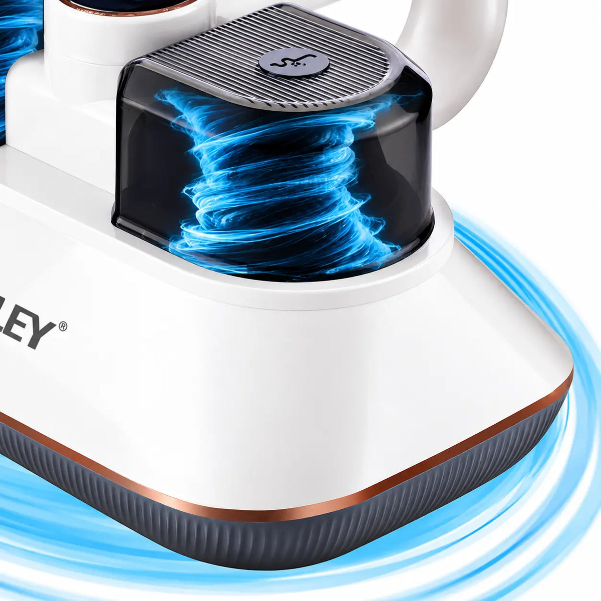 Aparat pentru Îndepărtarea Acarienilor și a Scamelor HALEY HY-1937, 500W, Putere de Aspirare 8500Pa, Sistem de Filtrare Multistrat, Funcție Antibacteriană, Display LED, Recipient 200 ml