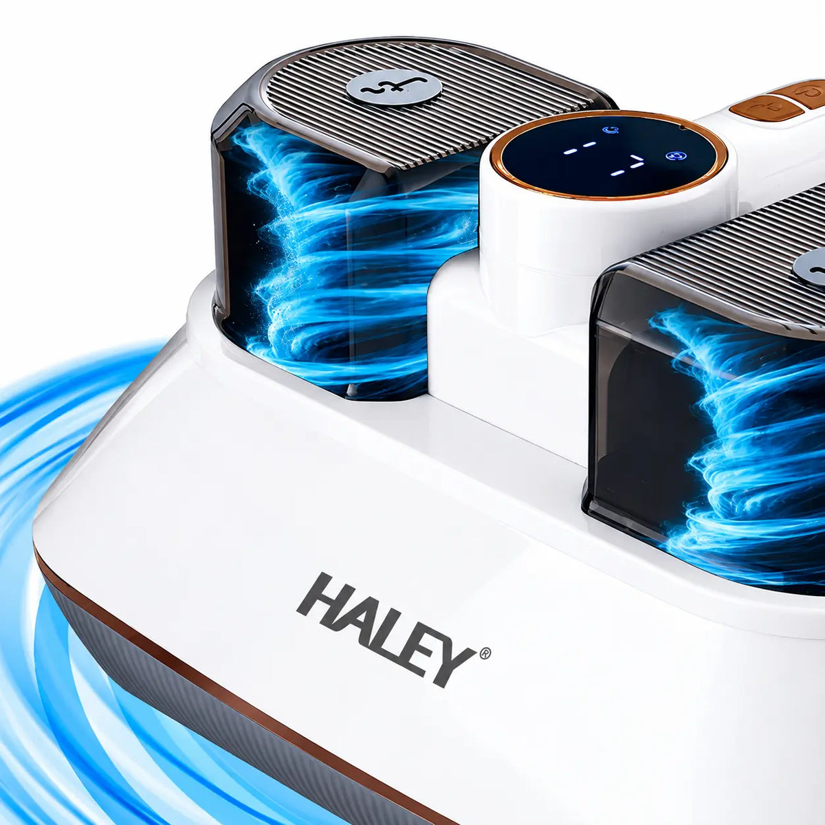 Aparat pentru Îndepărtarea Acarienilor și a Scamelor HALEY HY-1937, 500W, Putere de Aspirare 8500Pa, Sistem de Filtrare Multistrat, Funcție Antibacteriană, Display LED, Recipient 200 ml