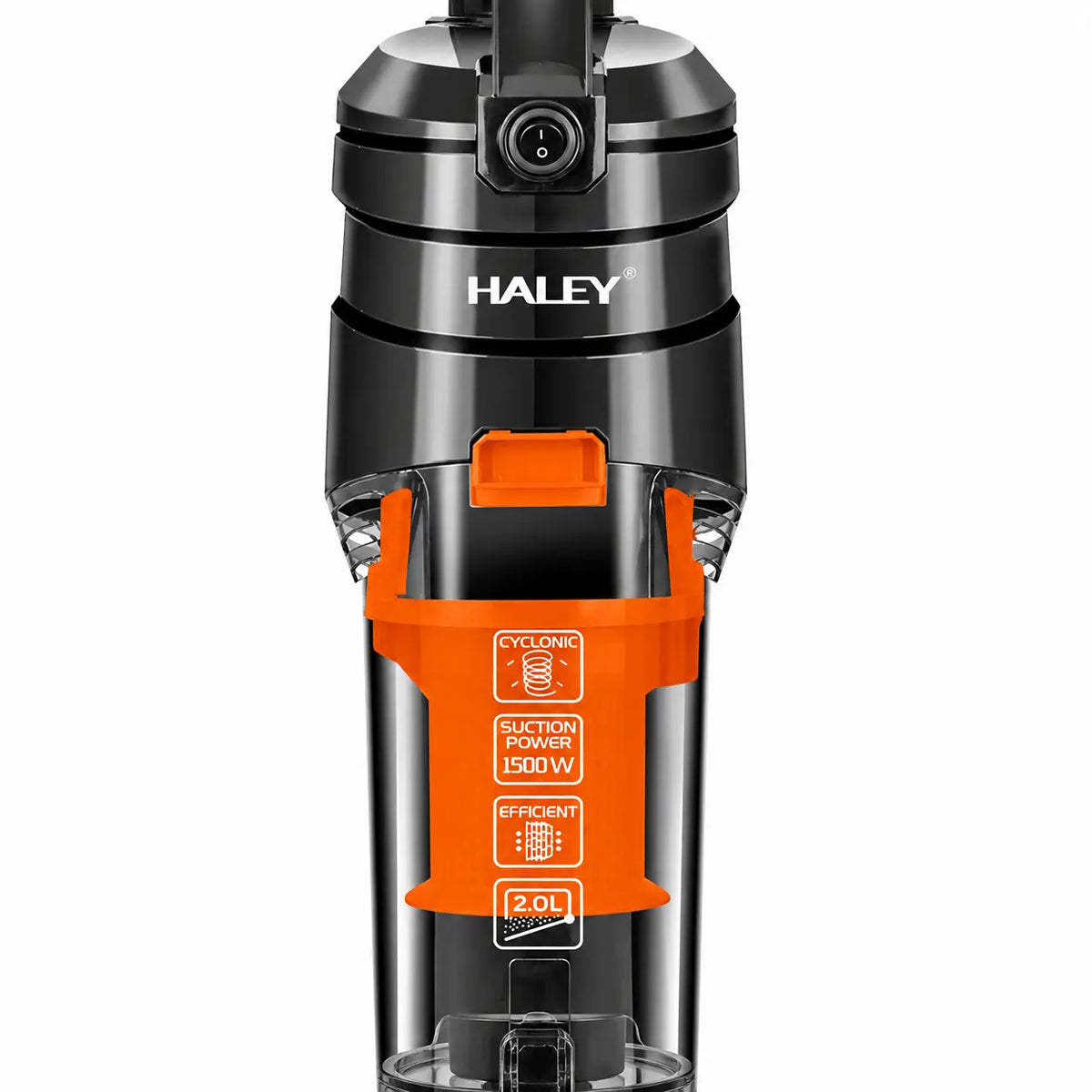 Aspirator Vertical HALEY HY-1928, 1500W, Tehnologie Ciclonică, Filtru HEPA, Recipient 2L