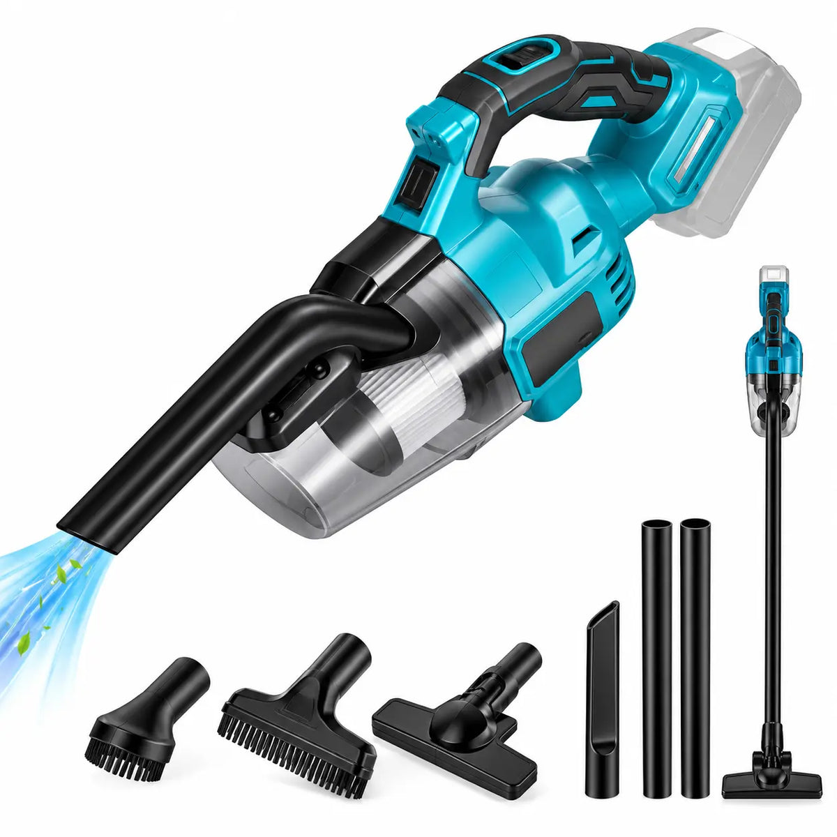 Aspirator Portabil Fără Fir AT PERFORMANCE® 18-20V MAX, Putere Mare de Aspirare, cu Accesorii Multiple, pentru Casă și Mașină
