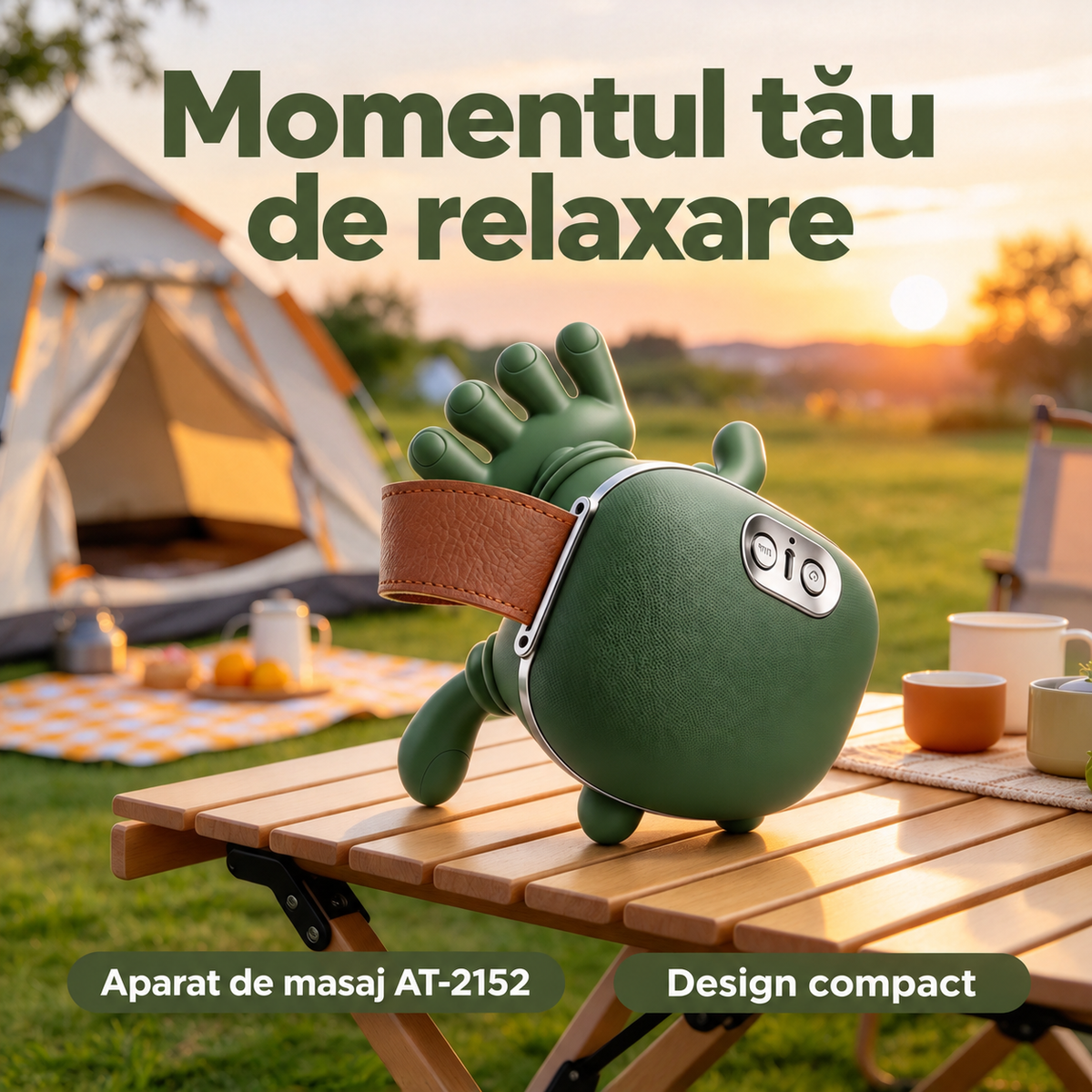 AT-2152 – aparat de masaj într-un decor de relaxare