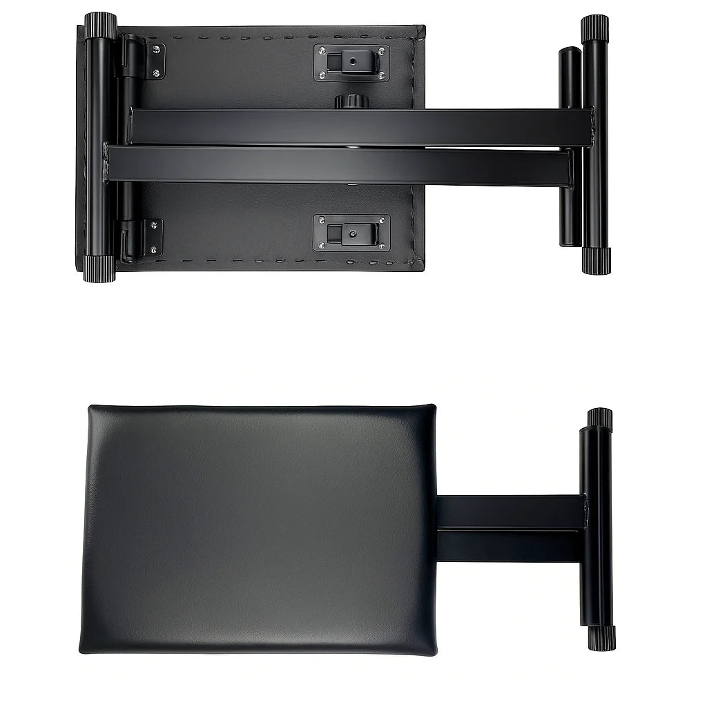 Scaun pentru Orga cu Inaltime Reglabila, Confort Sporit, Design Stabil, 52 / 55 / 57 cm, Pliabil, Usor de Depozitat, Protectie Podea, Negru