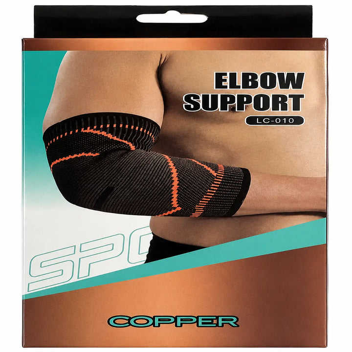 Orteză pentru Cot cu Compresie Copper LC-010 – Suport pentru Tendinită, Tenis și Fitness