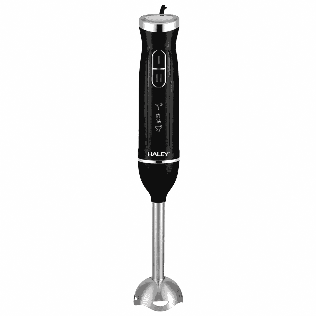 Blender Vertical De Mână Haley HY-1131, 1500W, 2 Viteze, Funcție Pulse, Lame Și Tijă Din Oțel Inoxidabil