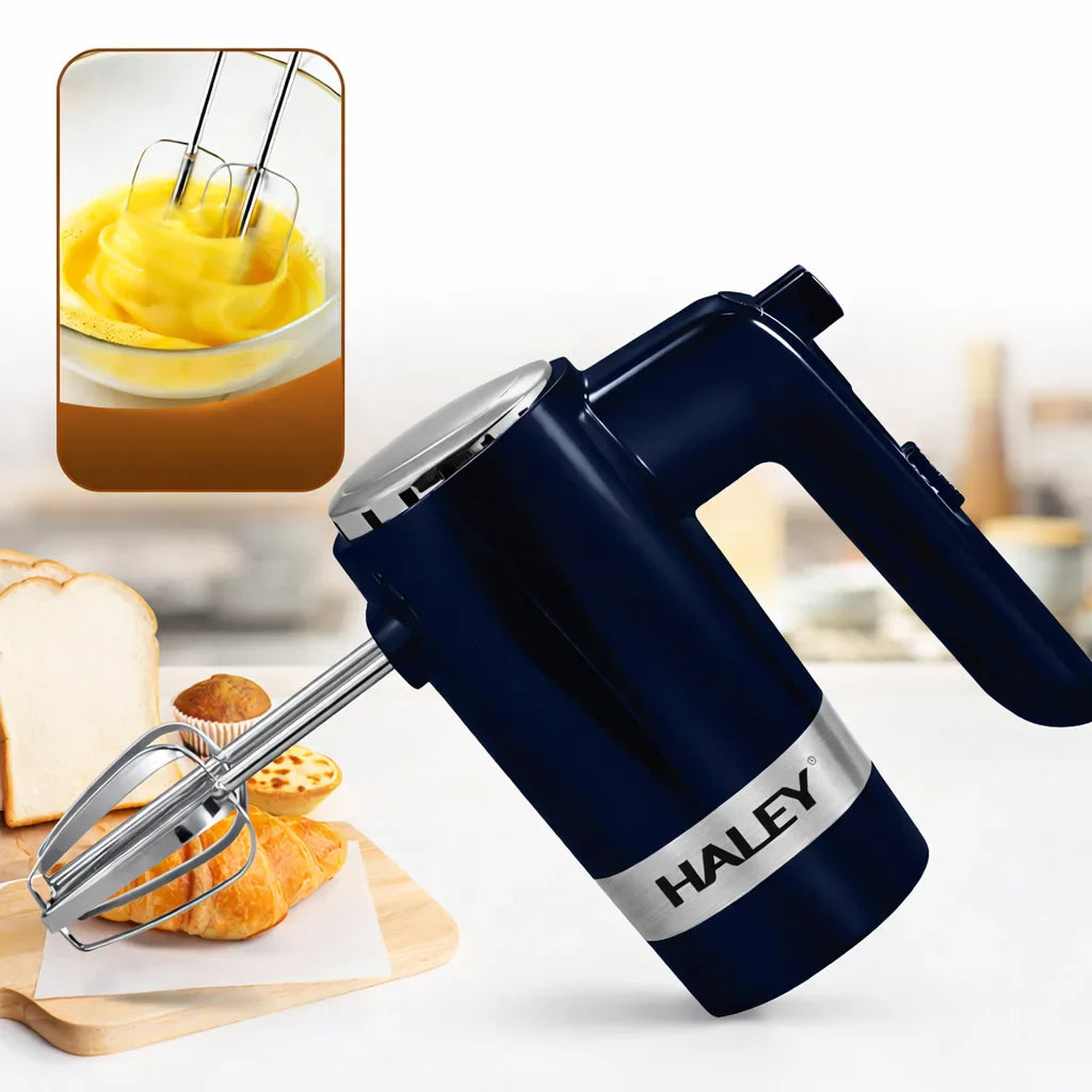 Mixer de mână HALEY HY-1677, 500W, 5 viteze, cu palete și cârlige pentru aluat