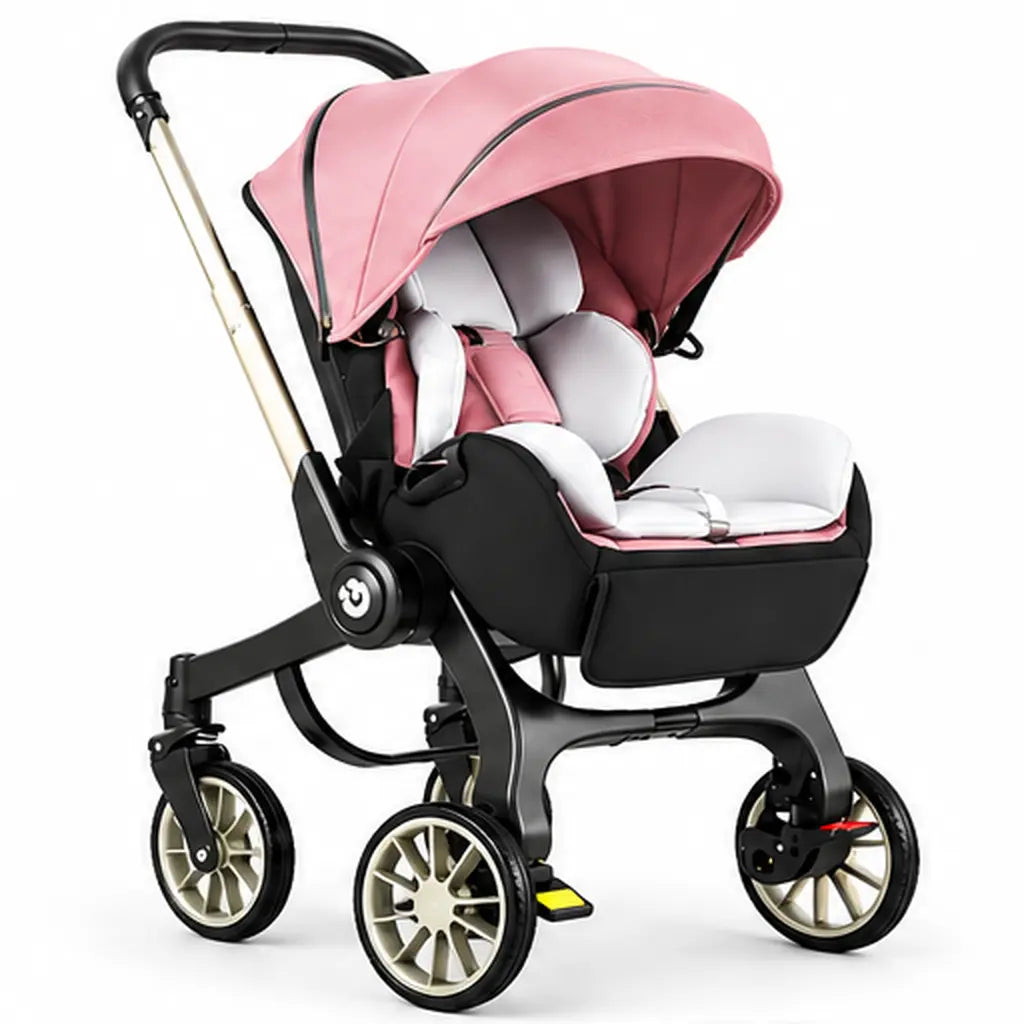 Cărucior 4 în 1 pentru Bebeluși Stroller Plus 2053 – Sistem Multifuncțional, 0-3 Ani