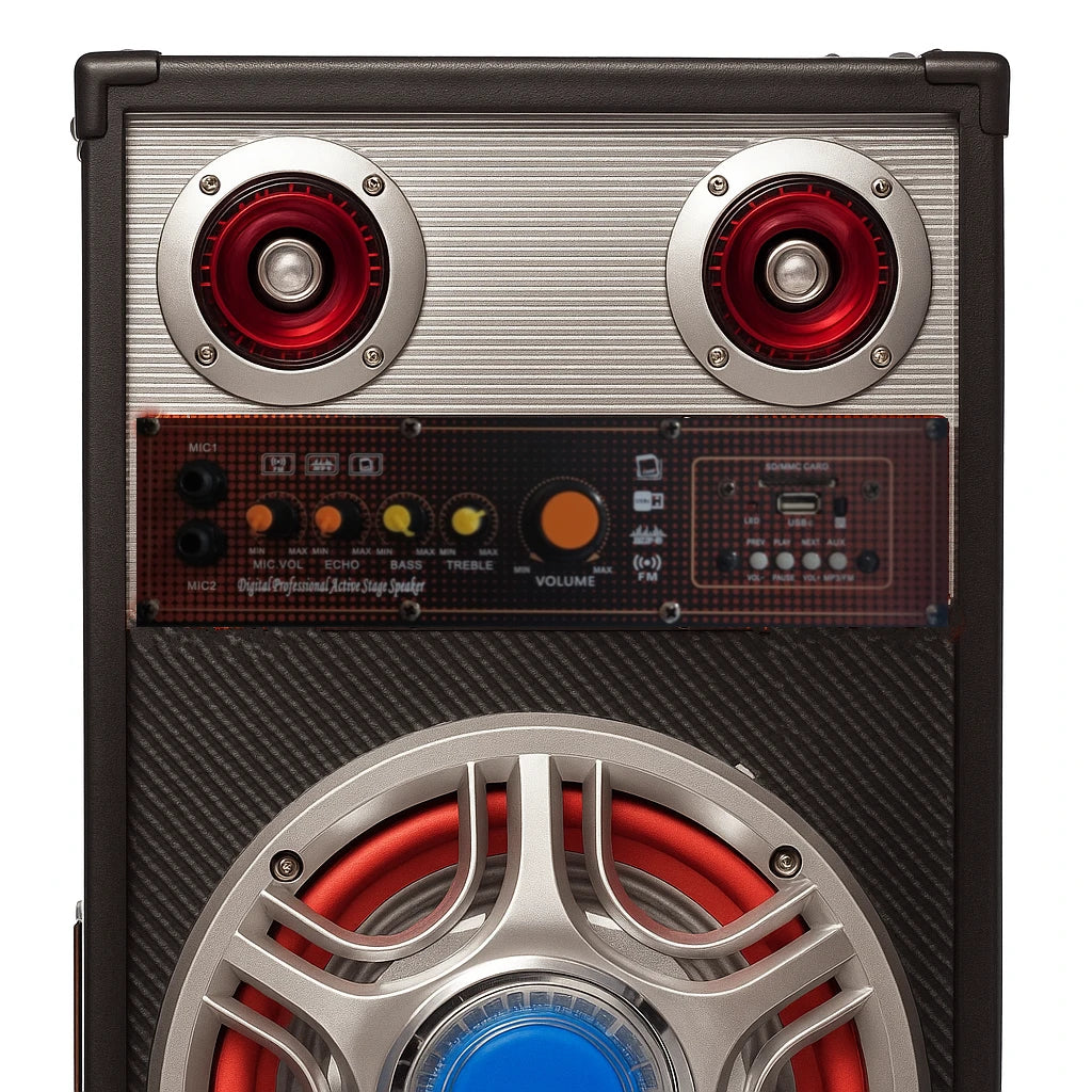 Boxe Audio Profesionale Ailiang ATP813-DT 500W cu Bluetooth, Karaoke, LED Bass și Telecomand