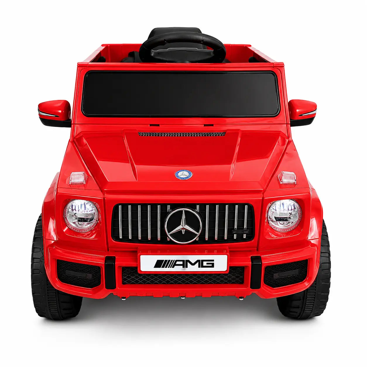 Mașină Electrică pentru Copii Tip SUV 4x4 Premium, Design Inspirat Mercedes G-Class AMG, 12V, Lumini LED, Muzică, Rosu