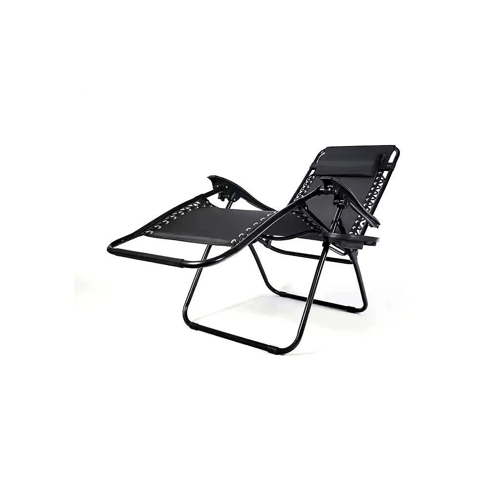 Set 2 Scaune Șezlonguri Portabile Pliabile AT PERFORMANCE® – Zero Gravity, Cadru Aluminiu, Suport Pahar