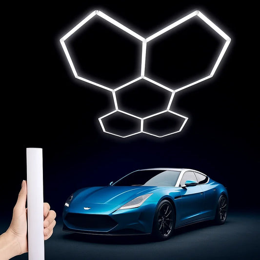 Lampa LED modulară tip fagure AT PERFORMANCE®, 120W, 6500K, 220V – design hexagonal modern