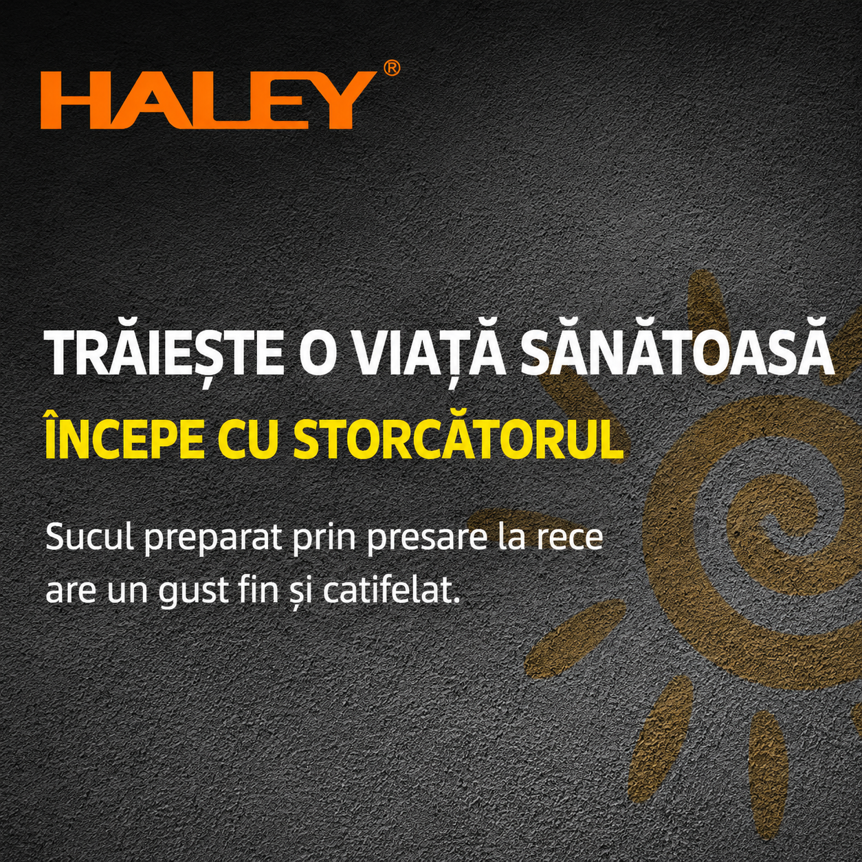 Storcător De Fructe Și Legume HALEY HY-2902, 1000W, 3 Viteze + Pulse, Tub Alimentare 65 mm, Recipient Pulpă 1.2L, Recipient Suc 0.5L, Filtru Din Oțel Inoxidabil